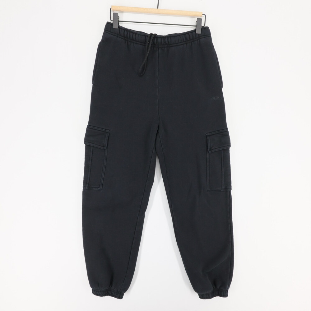 Aritzia Mega Cargo Jogger Womens S Black Cozy Sweatfleece Sweatpants Cuffed